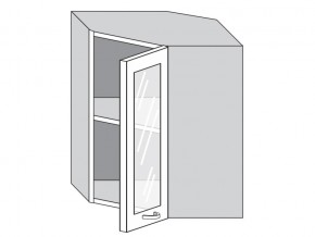 1.60.3у Шкаф настенный (h=720) угловой на 600мм со стекл. дверцей в Нягани - nyagan.магазин96.com | фото