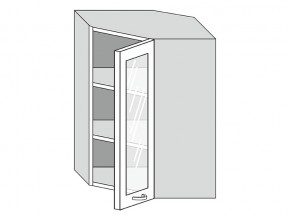 19.60.3у Шкаф настенный (h=913) угловой на 600мм со стекл. дверцей в Нягани - nyagan.магазин96.com | фото
