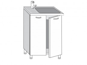 2.60.2м Шкаф-стол на 600мм под врезную мойку с 2-мя дверцами в Нягани - nyagan.магазин96.com | фото