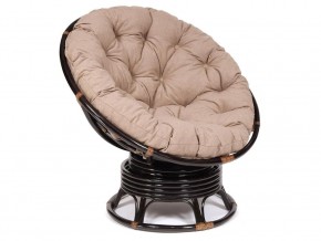 Кресло-качалка Papasan w 23/01 B с подушкой Antique brown, экошерсть Коричневый в Нягани - nyagan.магазин96.com | фото