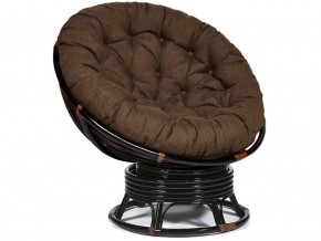 Кресло-качалка Papasan w 23/01 B с подушкой Antique brown, ткань Коричневый в Нягани - nyagan.магазин96.com | фото