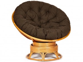 Кресло-качалка Papasan w 23/01 B с подушкой Honey, ткань Коричневый в Нягани - nyagan.магазин96.com | фото