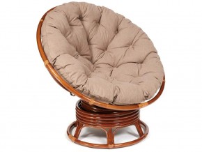 Кресло-качалка Papasan w 23/01 B с подушкой Pecan, экошерсть Коричневый в Нягани - nyagan.магазин96.com | фото