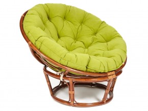 Кресло Papasan 23/01 W с подушкой Pecan, флок Олива в Нягани - nyagan.магазин96.com | фото