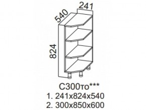 С300то Стол рабочий 300 (торцевой открытый) в Нягани - nyagan.магазин96.com | фото